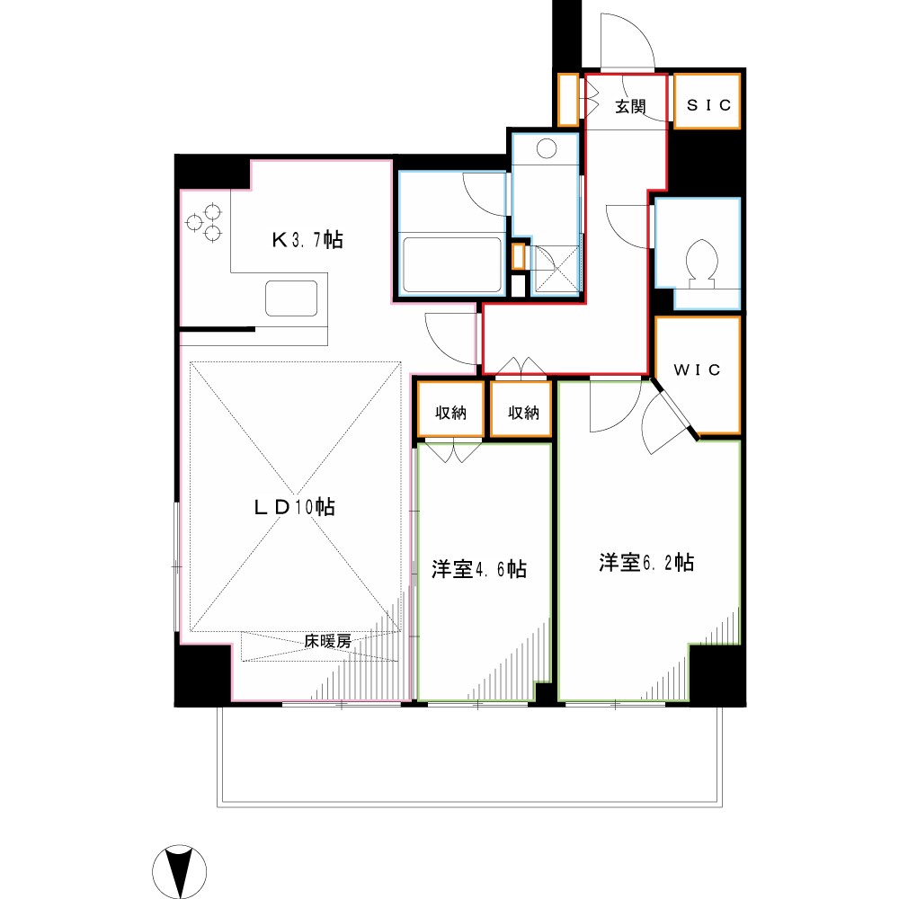 グレーシアタワー三鷹 間取り