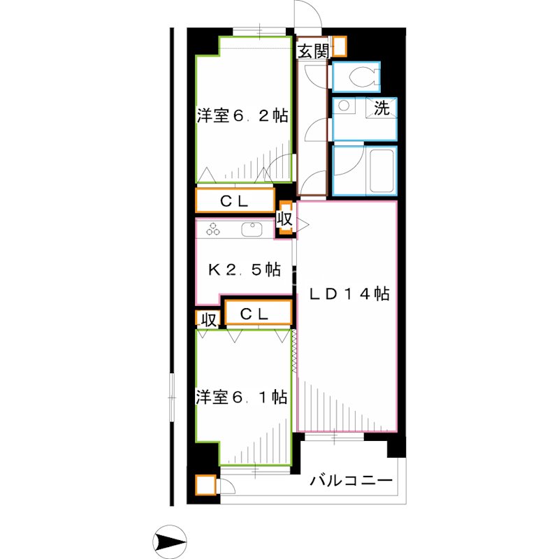 ヴァン・シャルマンＯＺ　　 間取り