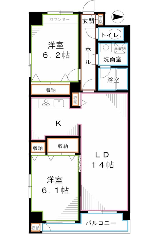ヴァンシャルマンＯＺ 間取り