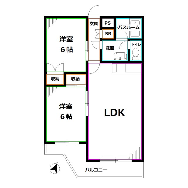 サンライズコーポ 間取り