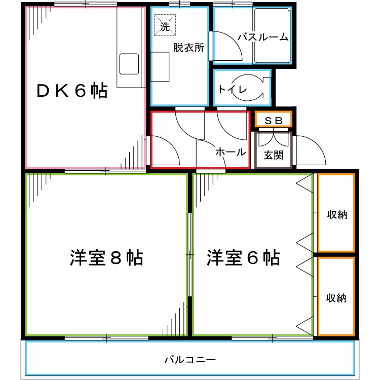 第2スカイハイツ日吉 間取り