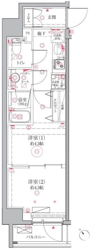 クレイシア立川 間取り