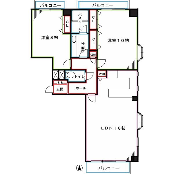 フラッツ・ジュン 間取り