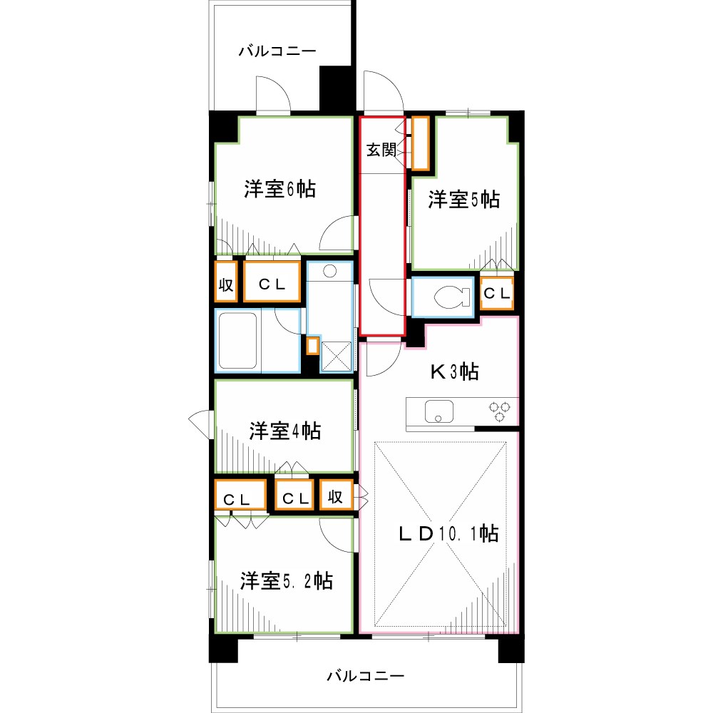 Nステージ東小金井 間取り図