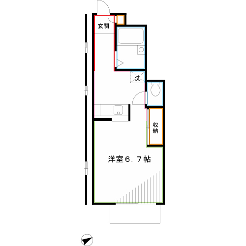 グリーンコート B 間取り