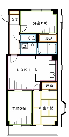 サンライズ三鷹　  間取り