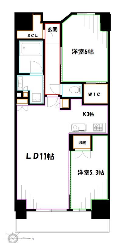 トラープランド翠命館  間取り