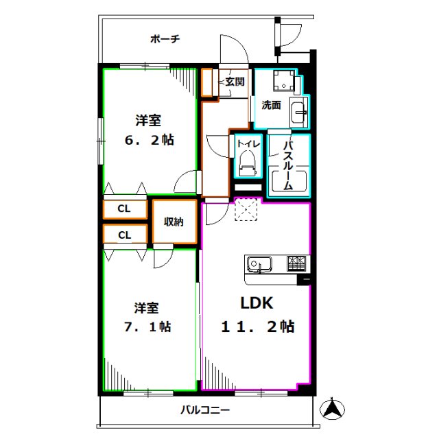 SYNCHRONICITY　Musashino 間取り