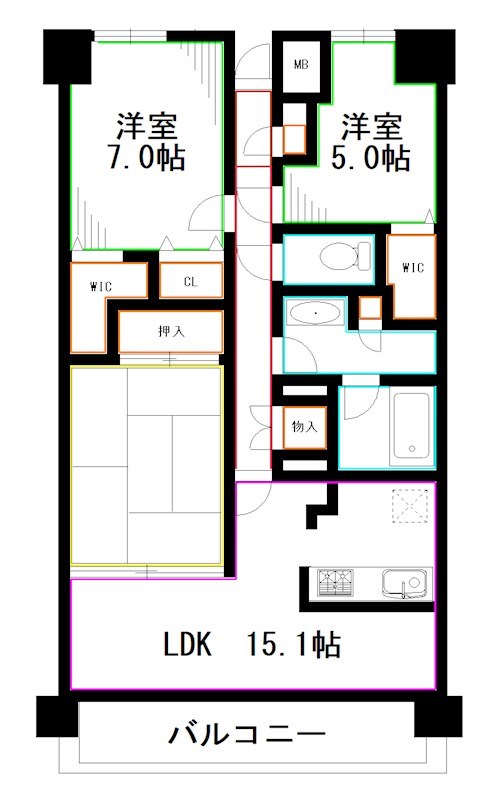 日神パレステージ石神井台 間取り