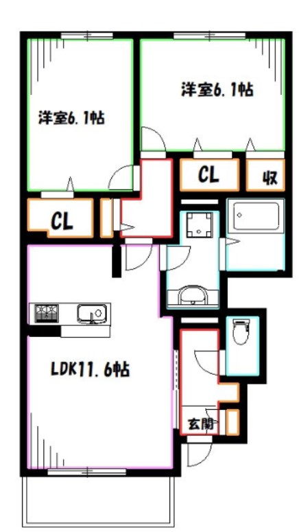 コリーナヴェルデ 間取り