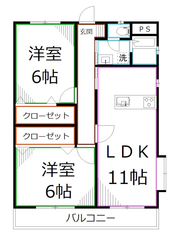 エステート国立  間取り