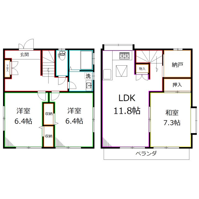 シャローム国立 間取り