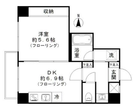 クレール鳩の湯 間取り