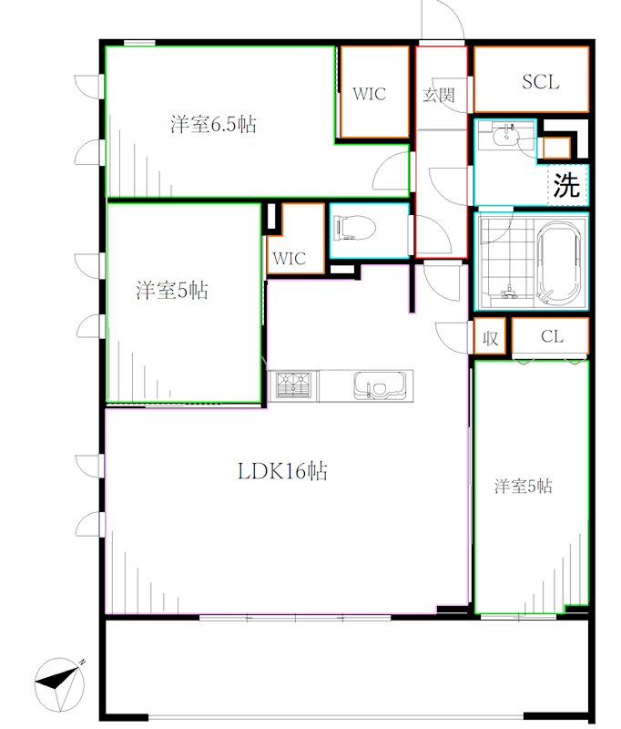 ファインスクェア武蔵野リアン 間取り