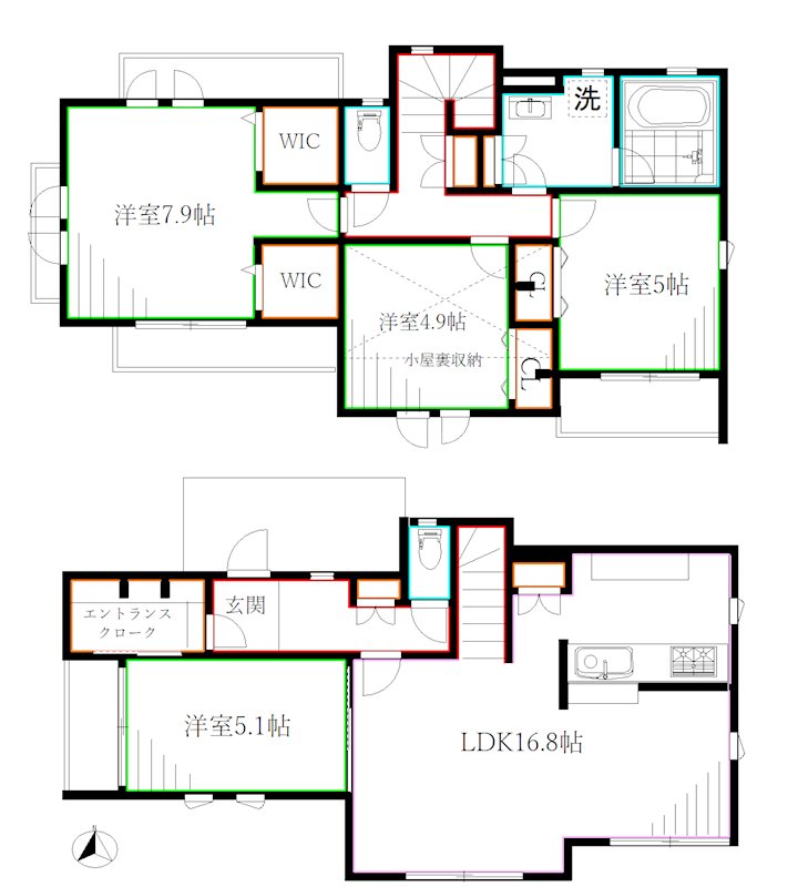 回田町238戸建 間取り