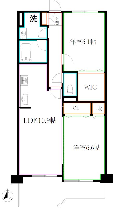 ソサエティ関町 間取り