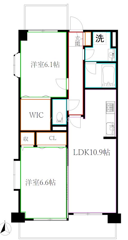 ソサエティ関町 間取り