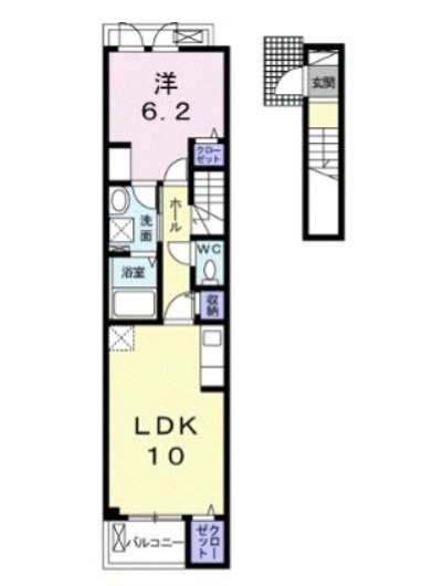 Fraise Coco　Ⅰ 間取り