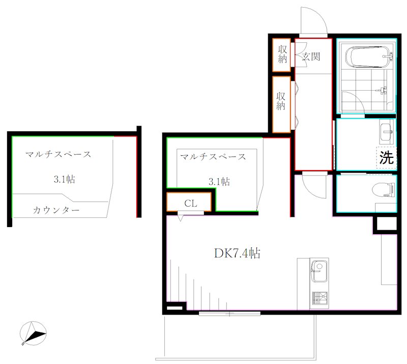 My Style Vintage若宮 間取り