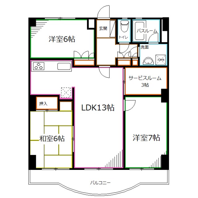 サンクレール小平B棟 間取り