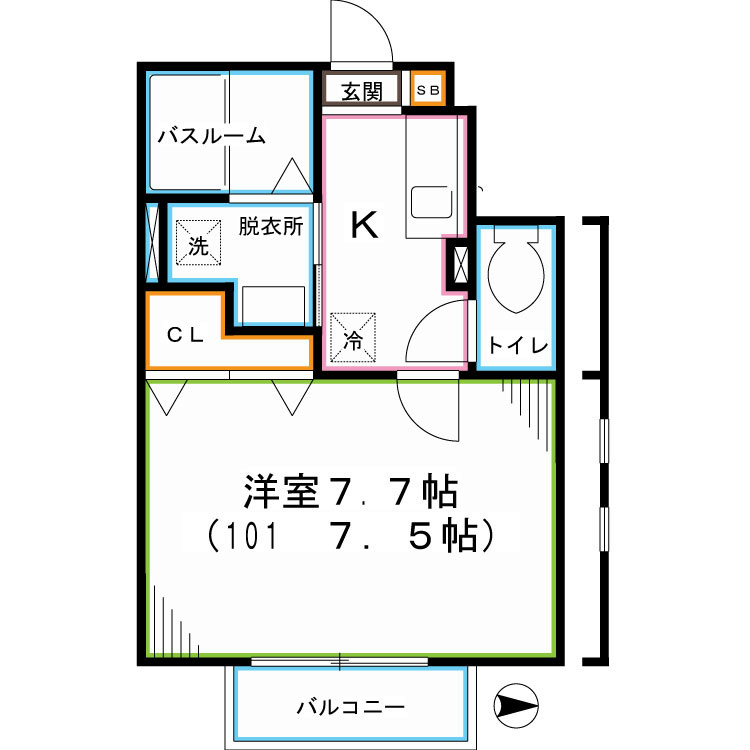 Regulus国立 間取り