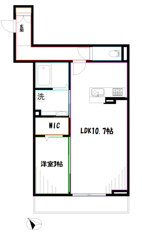 ソレール西久保 間取り