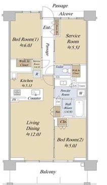 シティハウス吉祥寺北町  間取り