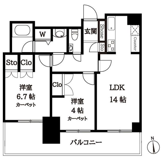 サンクォーレタワー 間取り