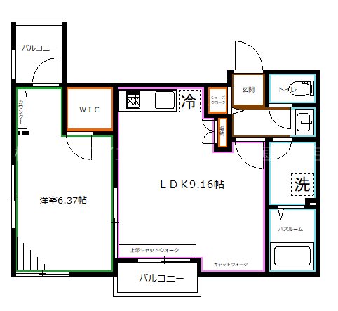 Maison　de　Chaton  間取り