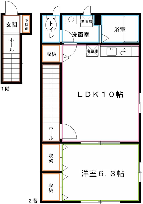 ガーデンテラス国立D棟 間取り