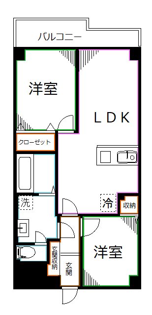 ロイヤルキャステージ恋ヶ窪 間取り