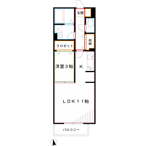 ソル・セレッソⅡ 間取り