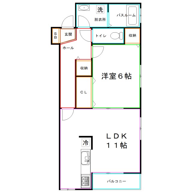 コッツヴィレッジ国立ウィズリー棟 間取り