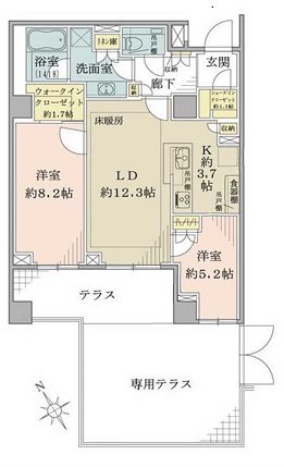 ザ・パークハウス吉祥寺  間取り