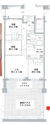 パークハウス吉祥寺北町グローヴⅡ   間取り