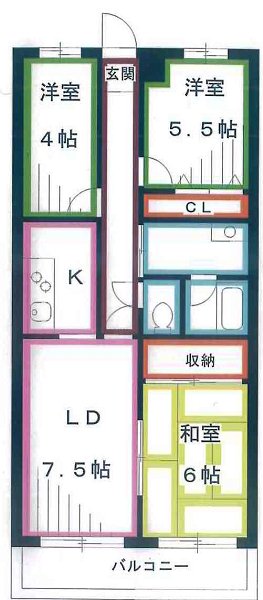 グランシティ小金井  間取り