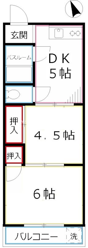 前原ハイム 間取り