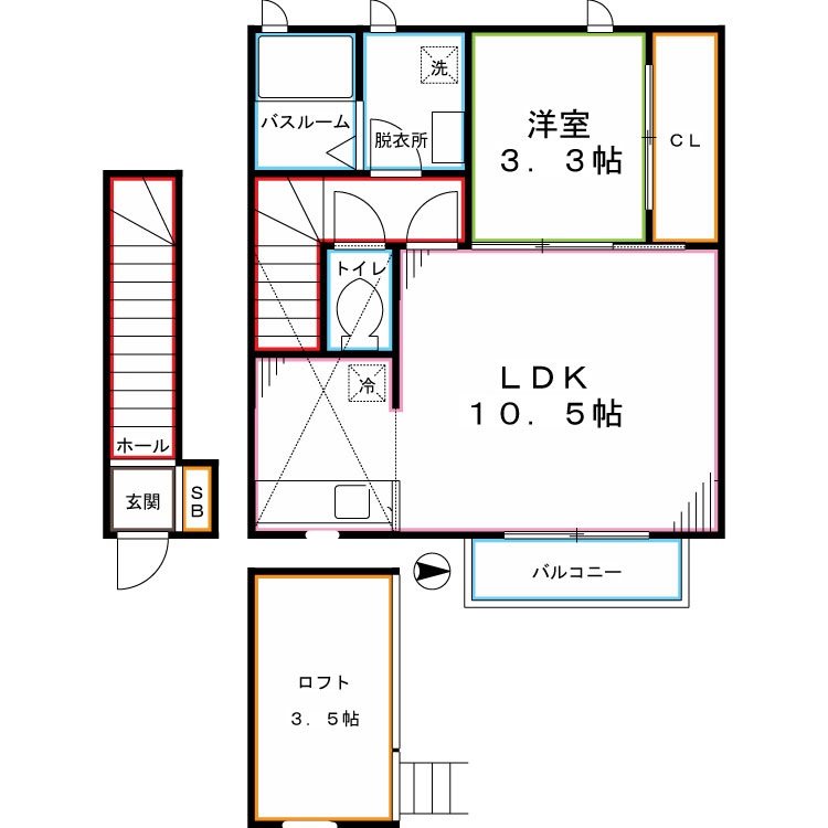 Ｐｅａｋ　Ａｖｅｎｕｅ　Ｍｅｅ 間取り