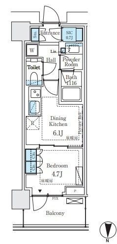 パークシティ中野 ザ タワー エアーズ   間取り