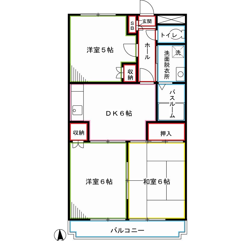 パールマンションオザキⅡ 間取り