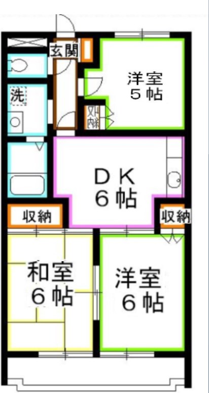 パールマンションオザキⅡ 間取り