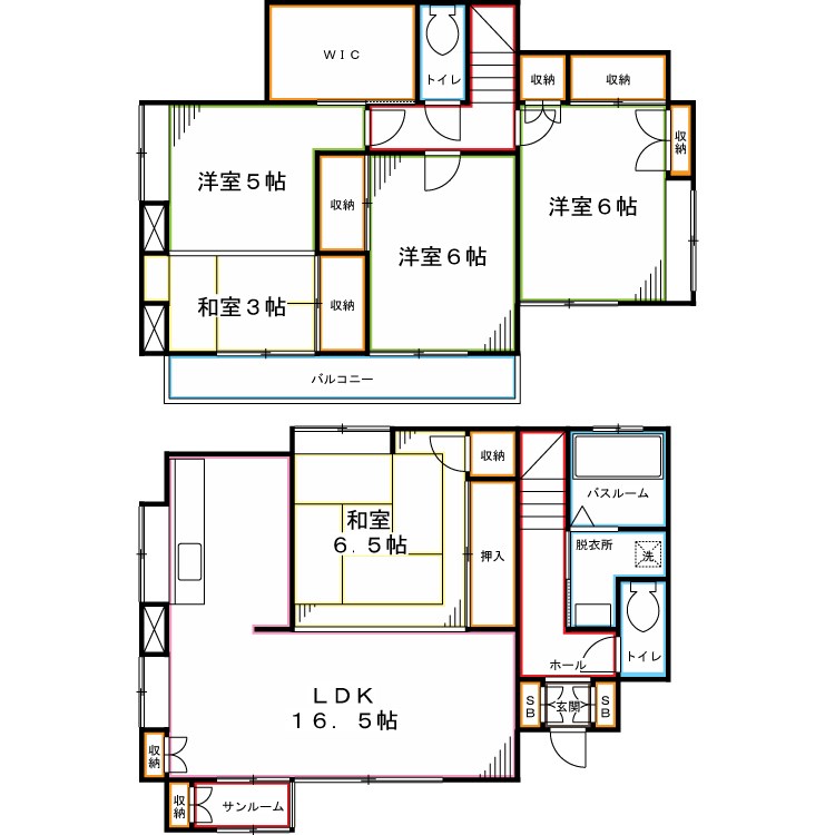 東戸倉１丁目貸家 間取り