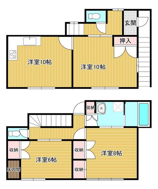 小金井市緑町４丁目貸家 間取り