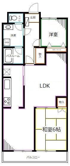 鷺宮パレス  間取り