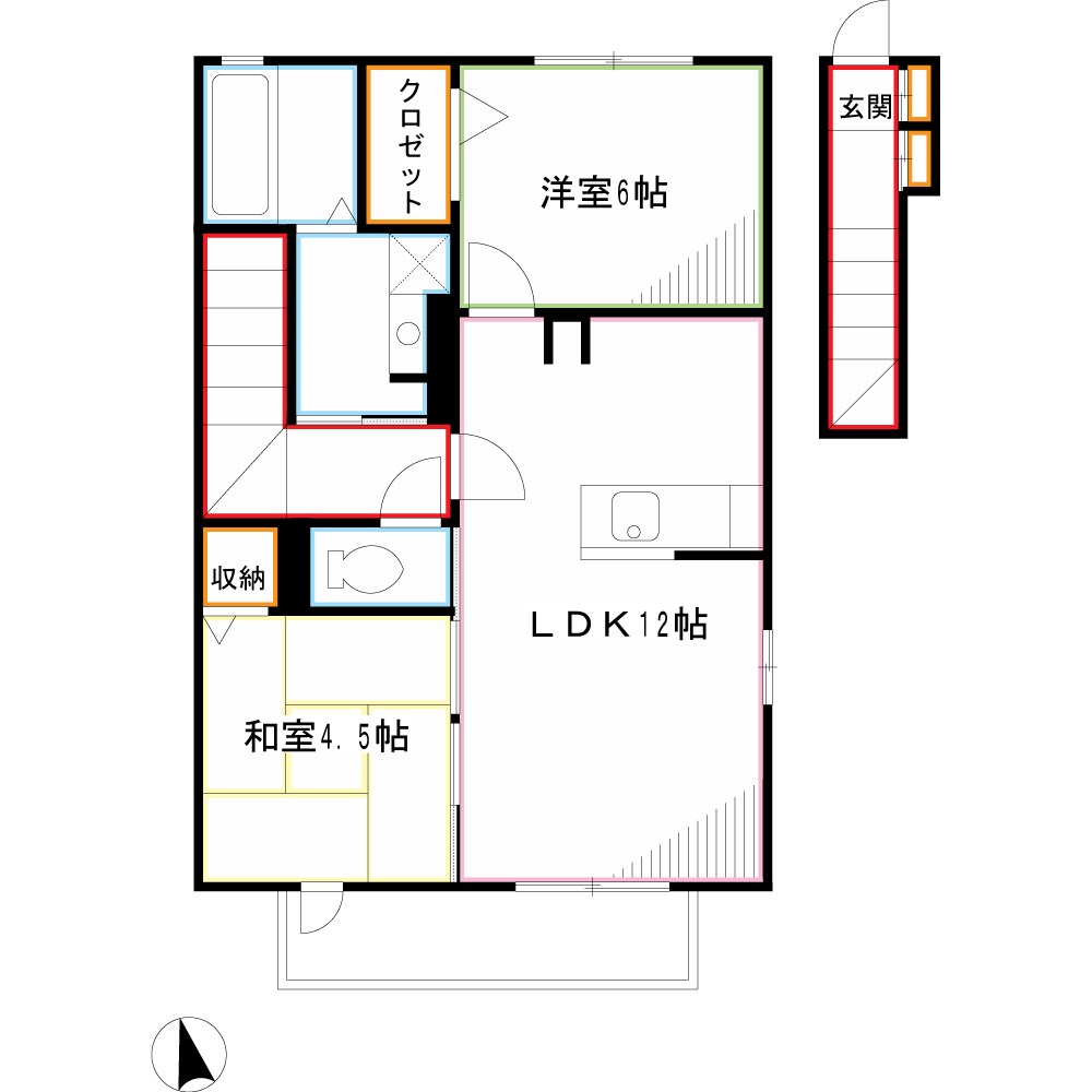 北野翠亭 Ⅱ 間取り