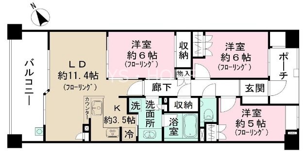 武蔵野ガレリアヴェルデテラッツァ 間取り