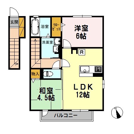 北野翠亭Ⅱ 間取り