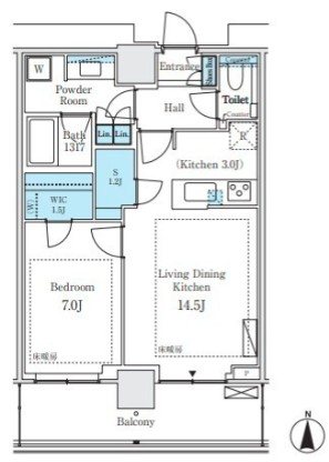 パークシティ中野　ザ　タワー　エアーズ 間取り
