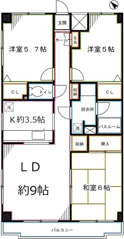 チェリーコート武蔵小金井 間取り