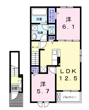 プラシード神代Ⅱ 間取り